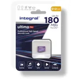 Integral Micro SDXC-Card 512GB Kit, UHS-I U3 A2 Class 10 (INMSDX512G-180/150V30)