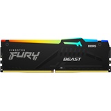 Kingston FURY Beast Schwarz RGB 8GB 6000MT/s DDR5 CL40 DIMM Desktop Gaming Speicher Einzelnes Modul - KF560C40BBA-8