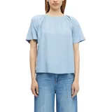 s.Oliver Leinenmixbluse mit Schleifendetail Blau 46
