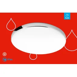 BRILONER LEUCHTEN LED Deckenleuchte "MALBONA", weiß, Lampen