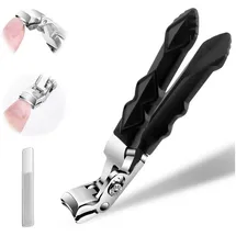 luxuskollektion Nagelknipser Pro gebogene Klinge Edelstahl für Senioren