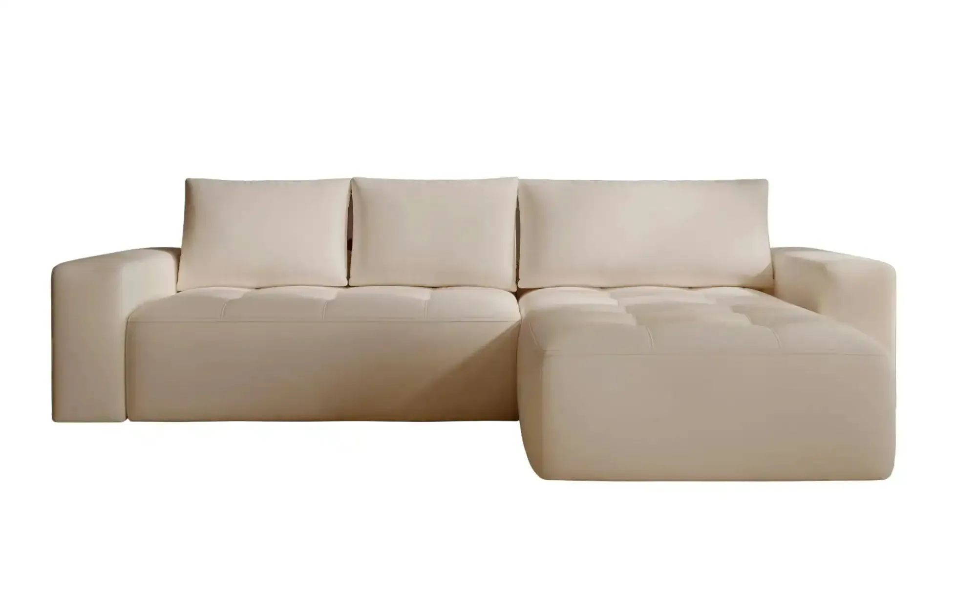 GrainGold Ecksofa  Portland ¦ beige ¦ Maße (cm): B: 250 H: 76