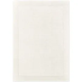 Villeroy & Boch Teppich VILLEROY & BOCH "Wollteppich Kivi", weiß (natur creme), B:120cm H:17mm L:180cm, Nylon, Wolle, Teppiche, Teppich, Handgewebt, Wolle, Bordüre, Einfarbig, Läufer, Wohnzimmer, Modern