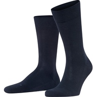 Falke Herren Socken Sensitive London M SO Baumwolle mit Komfortbund 1 Paar, Blau (Dark Navy 6375) neu - umweltfreundlich, 43-46