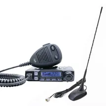PNI Radio CB PNI Escort HP 7120 ASQ, HF-Verstärkung, 4 W, 12 V und CB PNI Extra 48-Antenne mit Magnet, 45 cm, SWR 1,0, AM/FM funktioniert nur im EU-Band