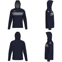 Kappa Daccio Hoodie Blue Marine/Grey Melange 2XL