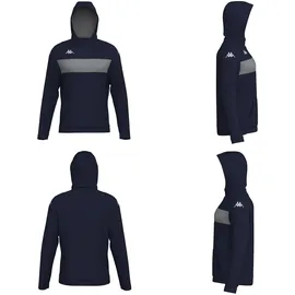 Kappa Daccio Hoodie Blue Marine/Grey Melange 2XL