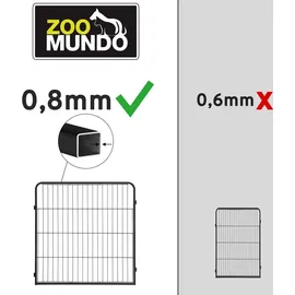 zoomundo Welpenauslauf 8-eck XL Schwarz