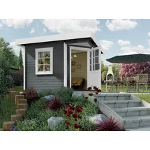 Weka Designhaus 213+ 2,98 x 2,98 m anthrazit
