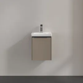 Villeroy & Boch Waschbeckenunterschrank 1 Tür 35,1 x 42,9 x 30,9 cm Taupe/Schwarz