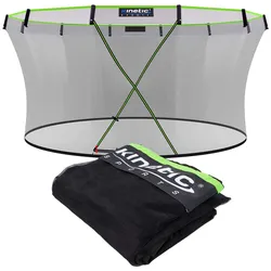 KINETIC SPORTS Trampolin Sicherheitsnetz für ULTIMATE PRO Gartentrampoline ø 244/305/366/427 cm - Mit Reißverschluss und Sicherheitsclips, UV beständig, Ersatznetz Fangnetz Schutznetz    für Ø 427 cm Trampolin