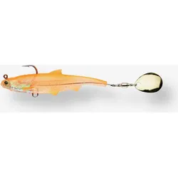 Gummiköder Shad mit Spinnerblatt Roachspin 70 orange Spinnfischen EINHEITSGRÖSSE