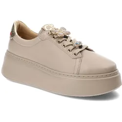 Beige Sneakers Chebello Stylische Damenschuhe, 40