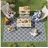 Outsunny Outdoor Teppich Wetterfest Outdoorteppich Carpet mit Netzmuster