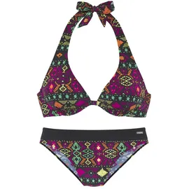 Buffalo Bügel-Bikini Damen schwarz bedruckt Gr.40 Cup C