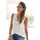 LASCANA Strandtop LASCANA, Damen, Gr. 40/42, beige (creme), Jersey, Obermaterial: 100% Viskose. Spitze: 100% Baumwolle, unifarben, figurumspielend hüftlang, V-Ausschnitt, Tops Strandtop, mit Spitzenborte am Halsausschnitt, modisches Damentop, Topseller