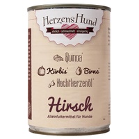 HerzensHund 400 Gramm Hundenassfutter 12 x 400 Gramm Pute mit Hirse