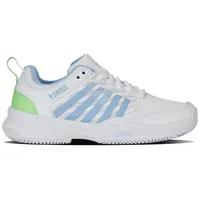 K-Swiss Damen Court Express 2 Tennis Shoe, WHT/Dutch Canal/Green,