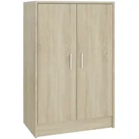 VidaXL Schuhschrank Sonoma-Eiche 60x35x92 cm Holzwerkstoff