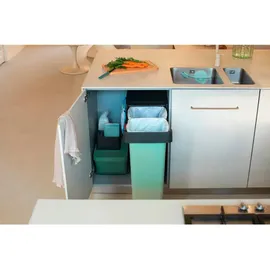 Brabantia Sort & Go 2 x 30 l Grau & Grün