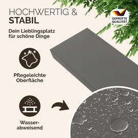 CASARIA Hängeregal 110 x 3,8 x 23 cm Grau