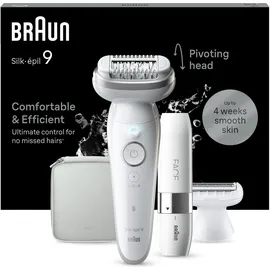Braun Silk-épil 9-341 SensoSmart weiß/silber