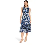 Betty & Co Sommerkleid Blau/Weiß 40