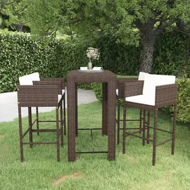 vidaXL Gartenbar-Set 5-tlg. Braun