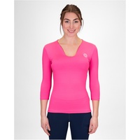 BIDI BADU Crew V-Neck Tennis-Langarmshirt Damen PK - pink XL