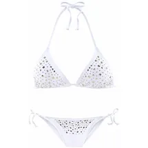 JETTE Triangel-Bikini Damen weiß Gr.40 Cup A/B