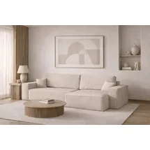 kaiser möbel Ecksofa mit Schlaffunktion und Bettkasten Schlafsofa mit Bettzeugbehälter, Wohnlandschaft L-Form, 274x142 cm, Wohnzimmer, Sofas - Couches, Wohnlandschaften, Ecksofas