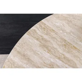 Riess-Ambiente DANCING RINGS Braun Travertin 133 x 44 x 100 cm