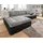 DOMO collection Eckcouch Kunstleder 3-Sitzer Schwarz