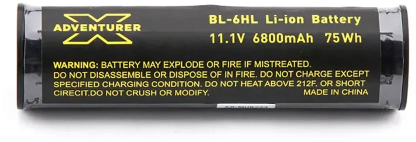 X-adventurer Bl-6hl Li-ion 6800mah Lithiumbatterie - Black - One Size