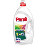 Persil Color Kraft-Gel (100 Waschladungen), Flüssigwaschmittel mit Tiefenrein Technologie, Colorwaschmittel für reine Wäsche und hygienische Frische für die Maschine, wirksam ab 20 °C