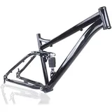 Federrahmen 26er Mountainbike-Rahmen Carbon-Scheibenbremse MTB-Rahmen Schnellspanner 135mm Fahrradrahmen mit Hinterraddämpfer