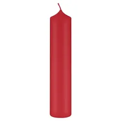 Kopschitz Kerzen Altarkerzen, Kaminkerzen Rot 300 x Ø 100 mm, 4 Stück, Kerzen mit Dornbohrung in RAL Kerzengüte Qualität