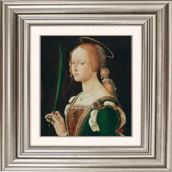 queence Acrylglasbild »Frau II«, Kunst-Frau-Gemälde-Historische Persönlichkeiten, Fine Art-Print in Galeriequalität queence bunt
