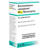 BECLOMETASON-ratiopharm 50 μg Nasenspray 2x200 Hub 400 Sp
