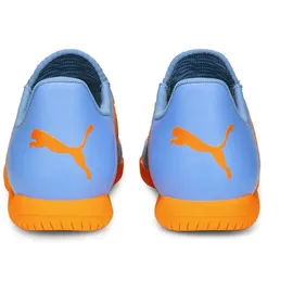Puma Future Play It Junior Hallenschuhe Kinder Blue Glimmer/Puma White/Ultra Orange 31