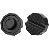 YIXISI 2 Stücke Universal Polyanjular Gummi Wagenheberauflage mit Runde Nut, Wagenheberauflage Jack Rubber Pad Gummiblock, Auto Zubehör für alle gängigen Rangier Wagenheber, Hebebühne