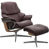 Stressless Stressless® Relaxsessel »Reno«, mit Cross Base, Größe S, M & L, Holzakzent Eiche