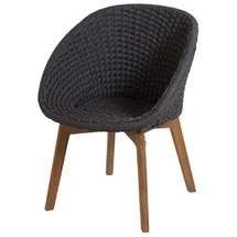 Cane-Line Sessel Peacock - RODGT - Dark grey
