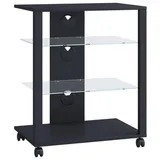 VCM TV Möbel Rack Glas Phono Mediaregal Folas