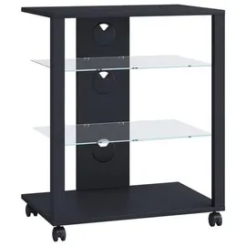 VCM TV Möbel Rack Glas Phono Mediaregal Folas