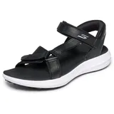 SKECHERS GO Golf Sandale Schwarz/Weiß, Größe 38