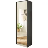 furn.design Center Garderobenschrank 60 x 40 x 200 cm grau