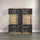 VCM Vitrine Norris 131 x 38 x 147 cm Anthrazit/Evoke Eiche