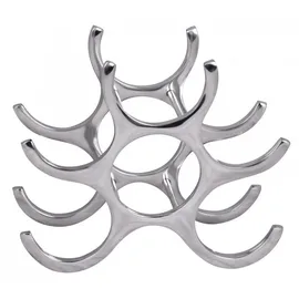 KADIMA DESIGN Weinregal 29 x 14 x 24 cm Silber