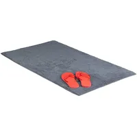 Relaxdays Badteppich Grau 100 x 60 cm